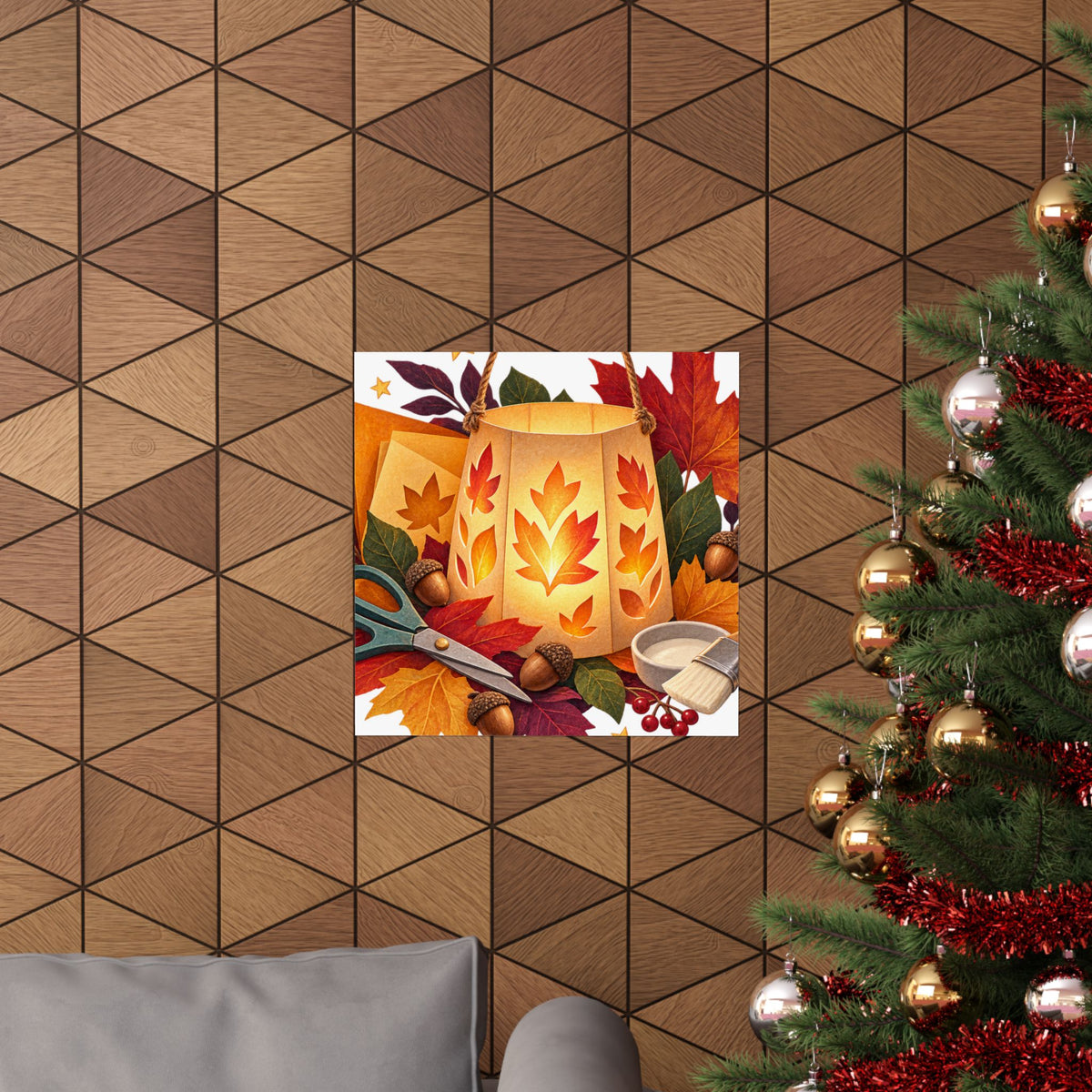 Autumn Lantern Making Workshop Poster