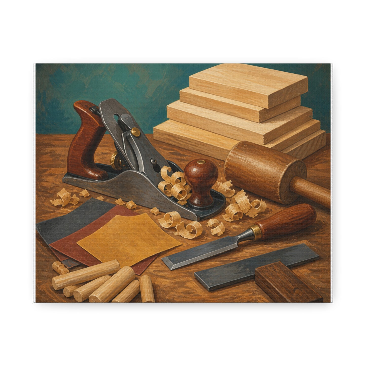 Classic Woodworking Tools Hobby Canvas Art