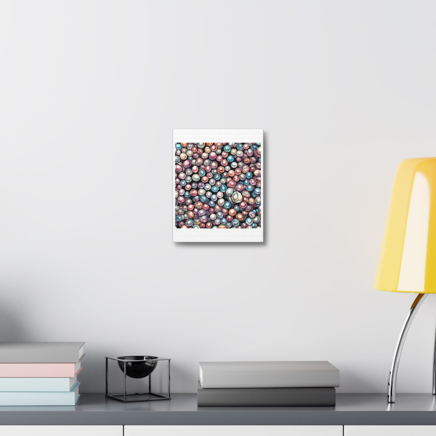 Pearl Bubble Pattern Abstract Gift Art Canvas