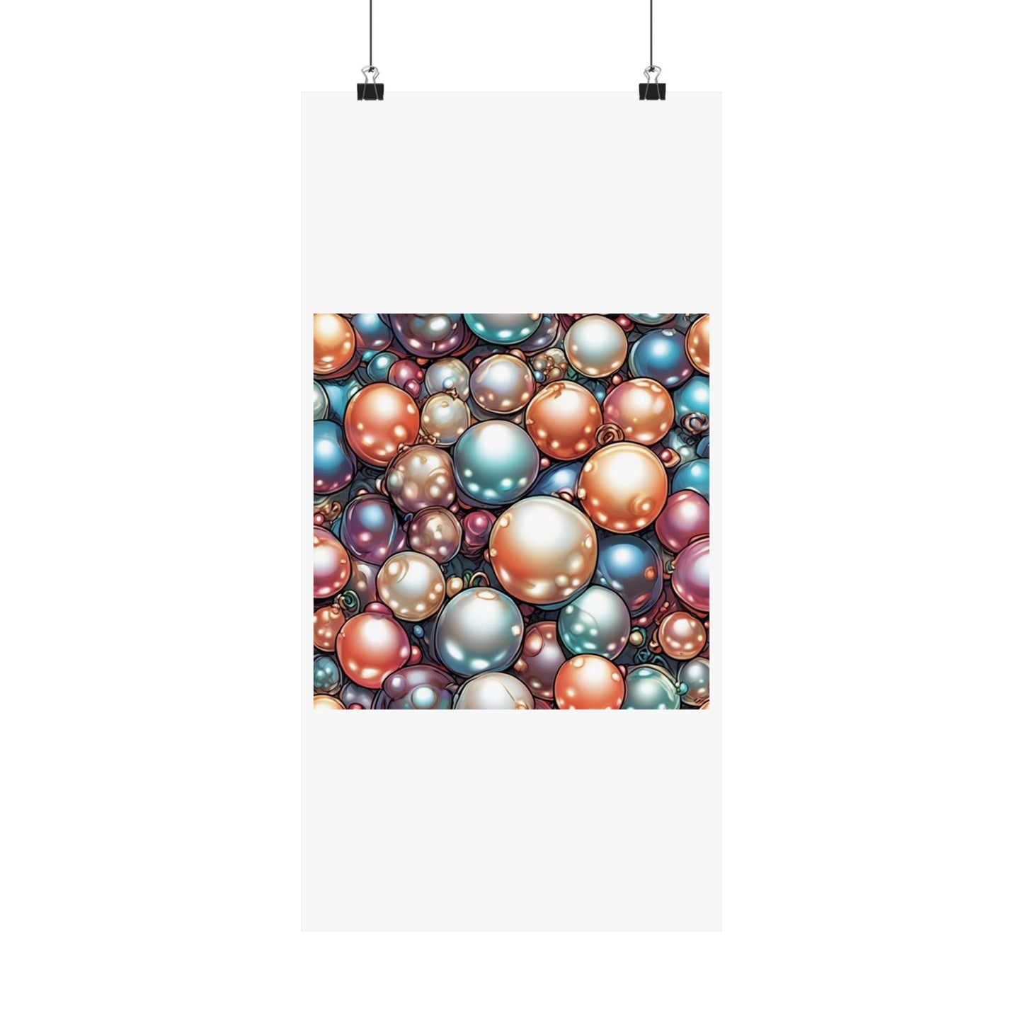 Glossy Orb Marble Abstract Gift Art Poster