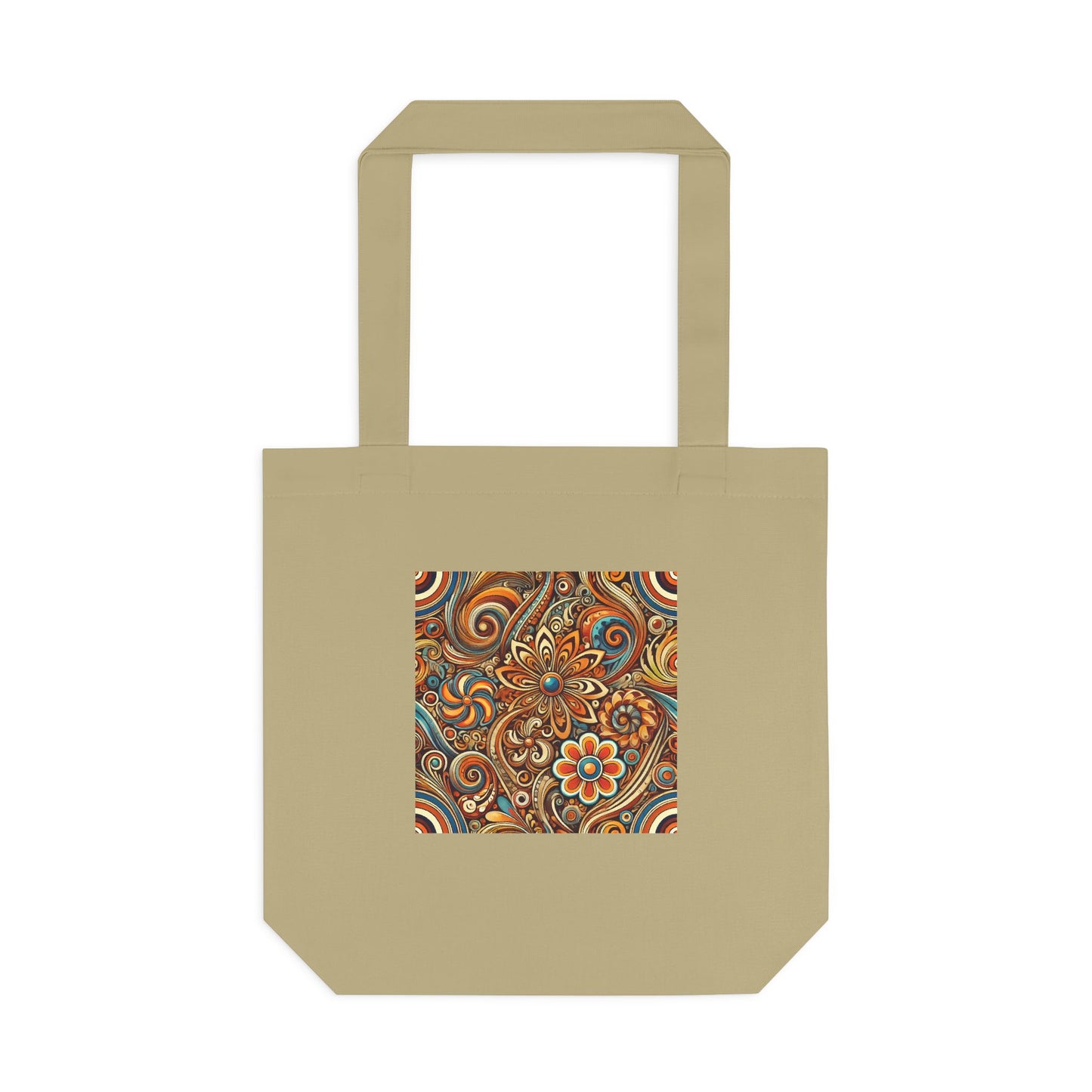 Ornate Abstract Floral Paisley Pattern Tote Bag