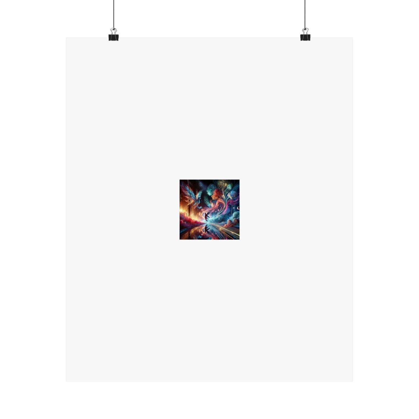 Cosmic Aurora Dancer Dreamscape Celestial Dance Poster