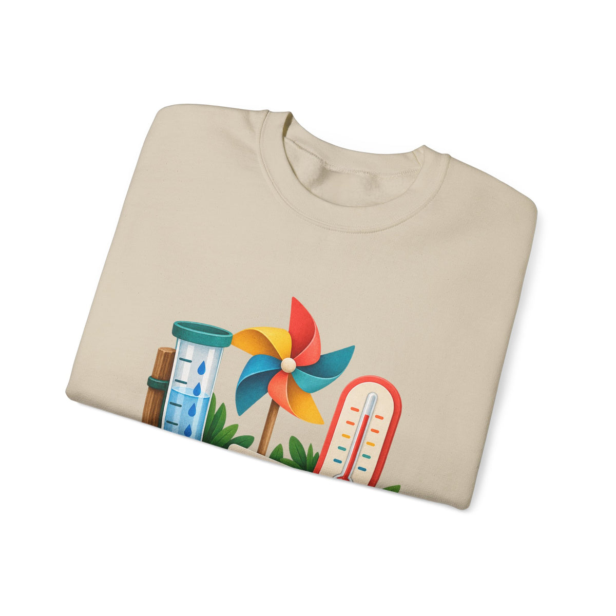Colorful Backyard Weather Watching Kit Sweatshirt
