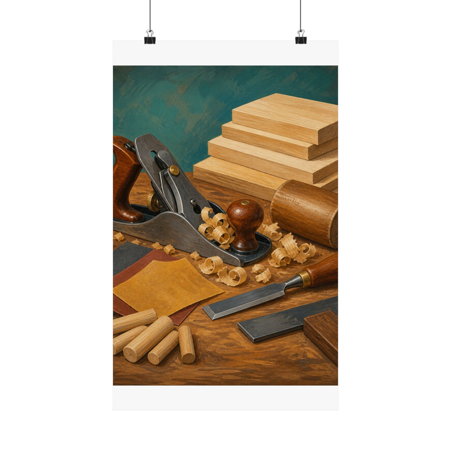 Classic Woodworking Tools Hobby Poster