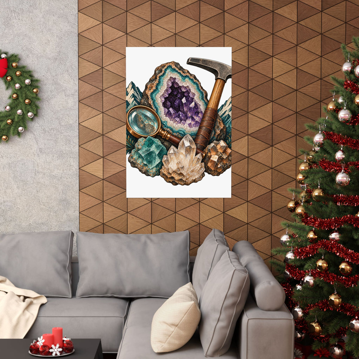 Vintage Geode and Rockhounding Field Kit Poster