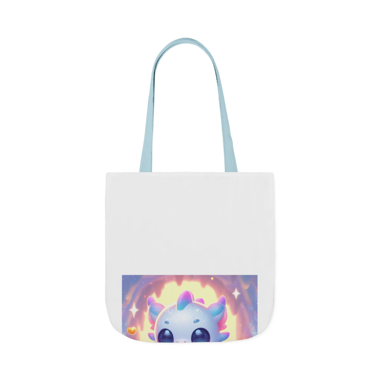 Pastel Treasure Dragon Kawaii Fantasy Canvas Tote Bag