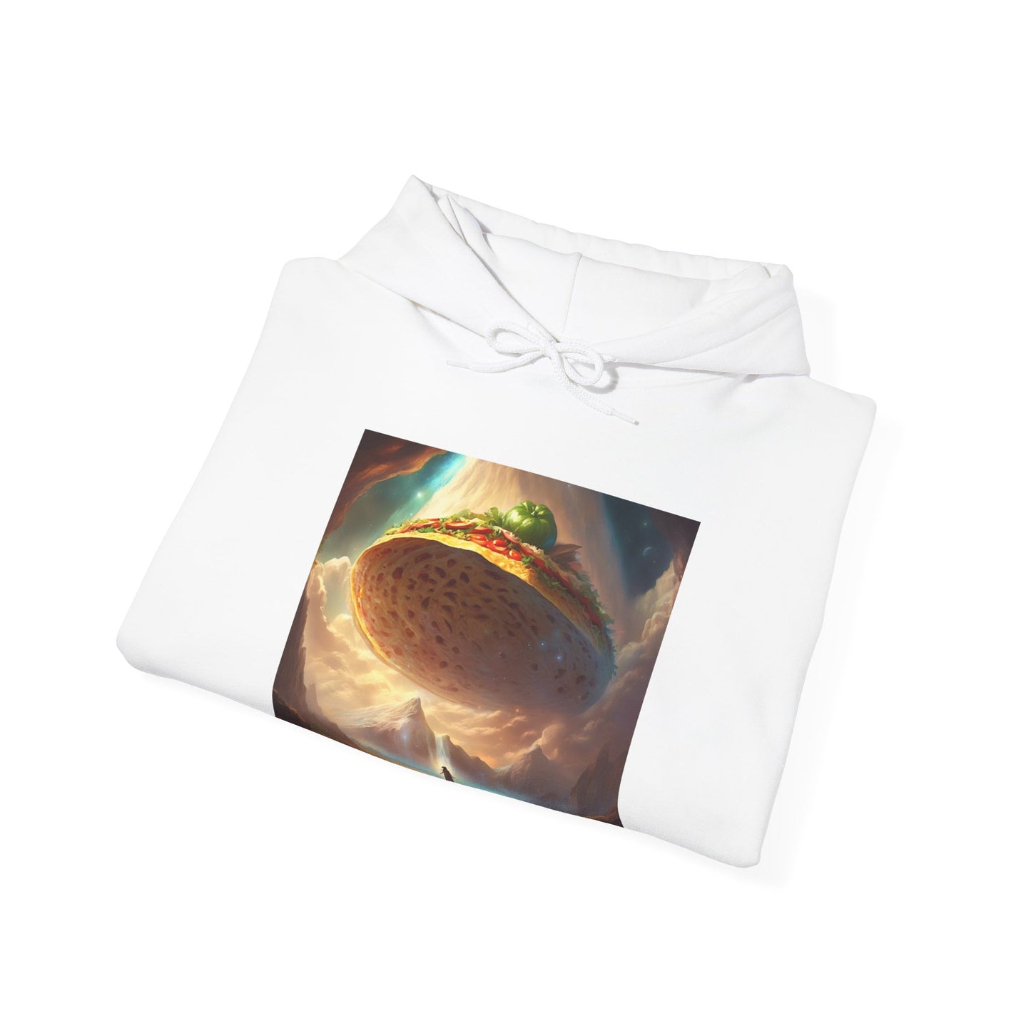 Cosmic Taco UFO Surreal Food Fantasy Art Hoodie
