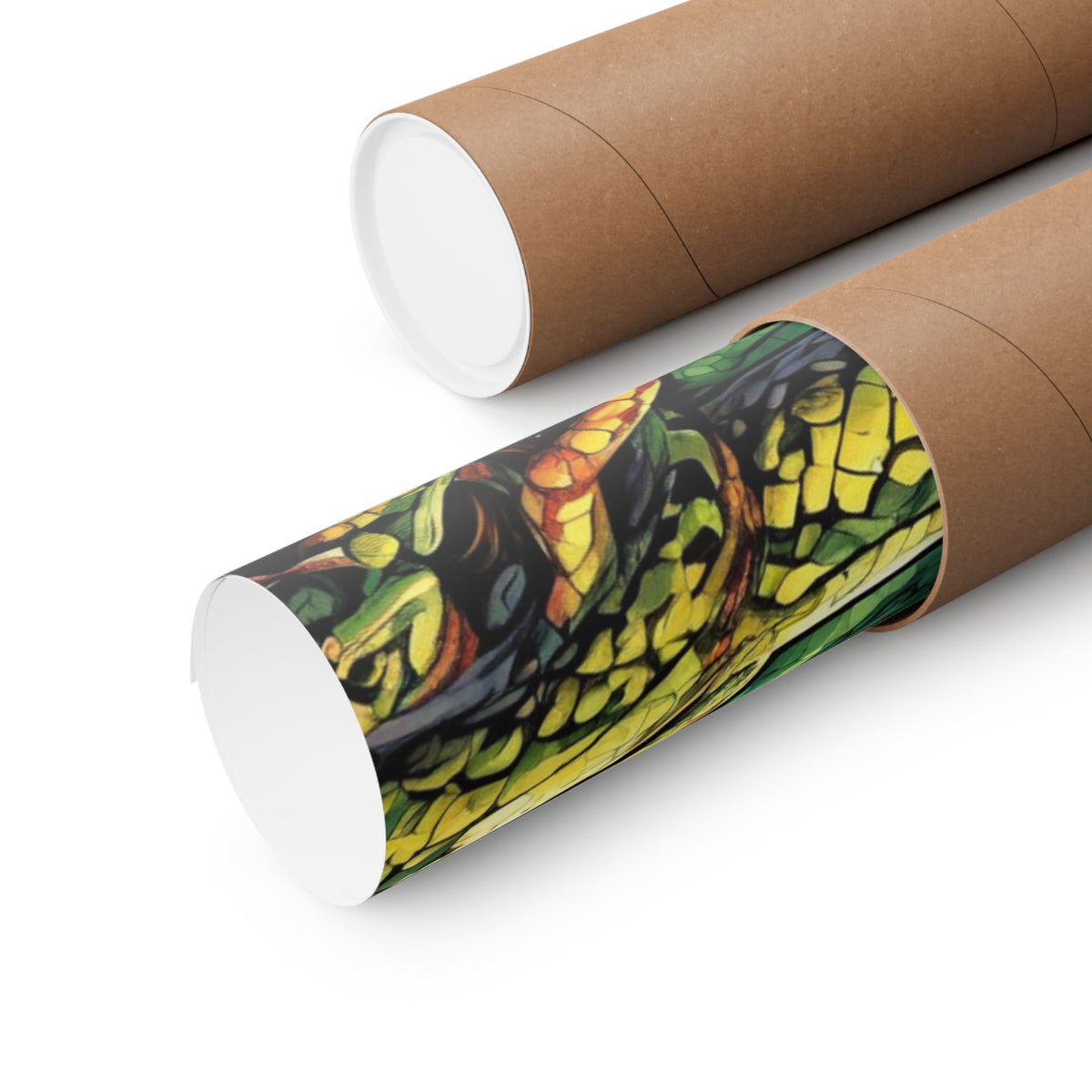 Surreal Serpent Hound Dark Fantasy Wall Art Poster