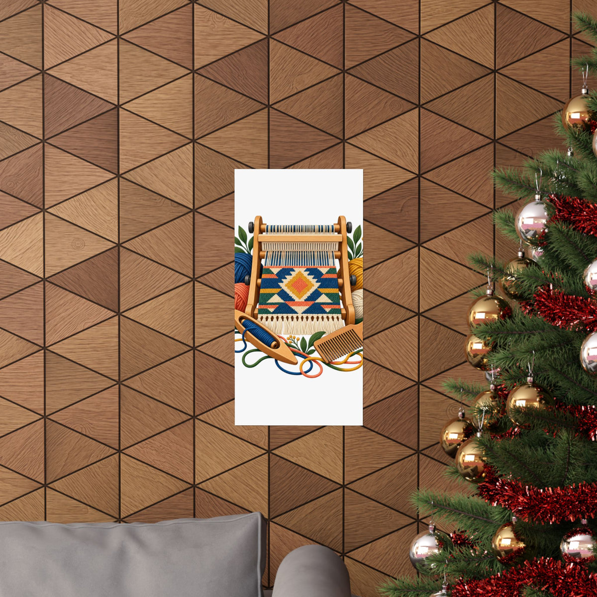 Geometric Hand Weaving Workshop Poster