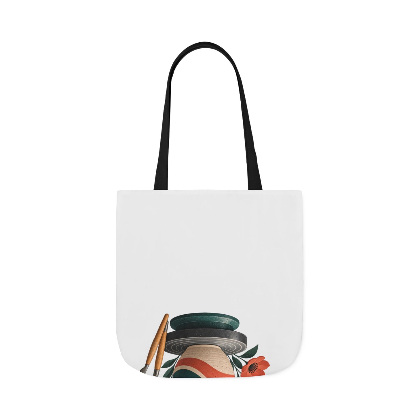 Midcentury Pottery Botanical Art Tote Bag