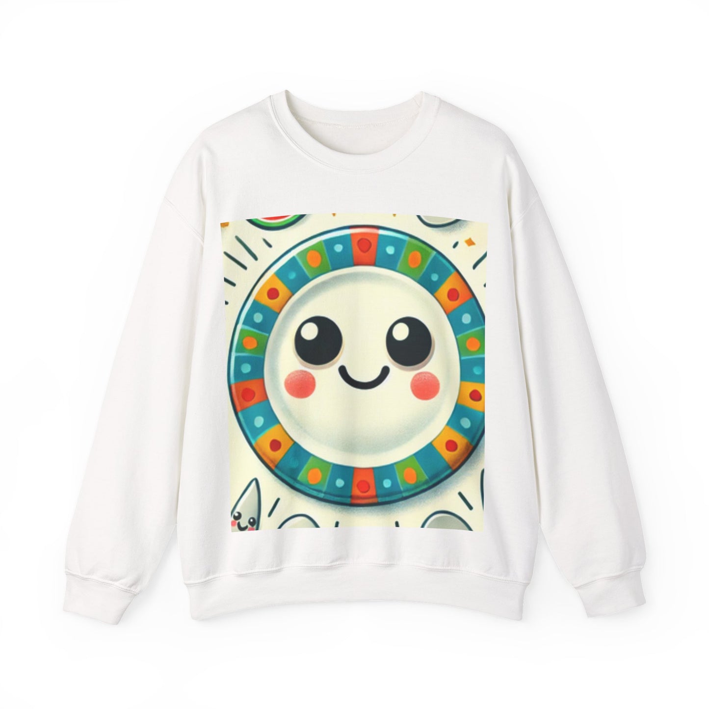 Happy Little Kitchen Club Kawaii Food Lover Crew Sweatshirt Gift Art
