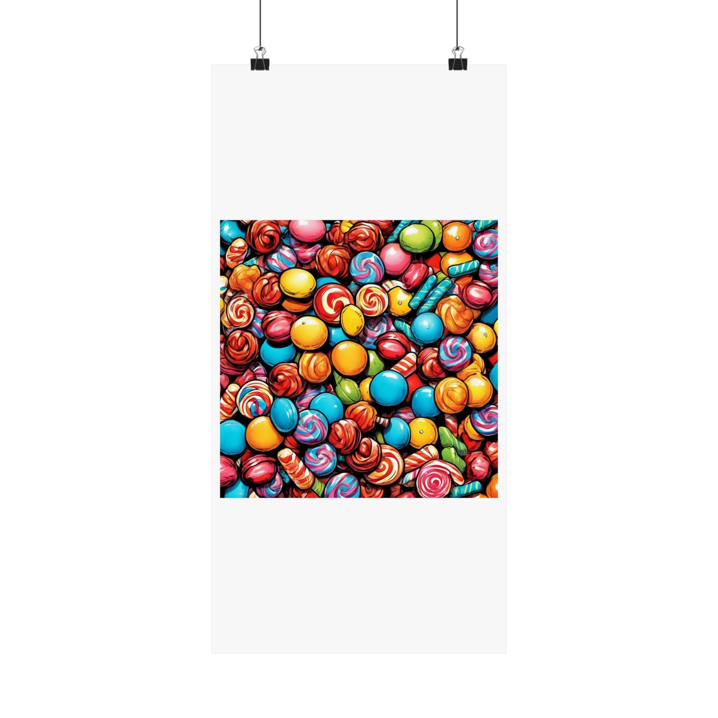 Colorful Candy Pattern Sweets Gift Art Poster