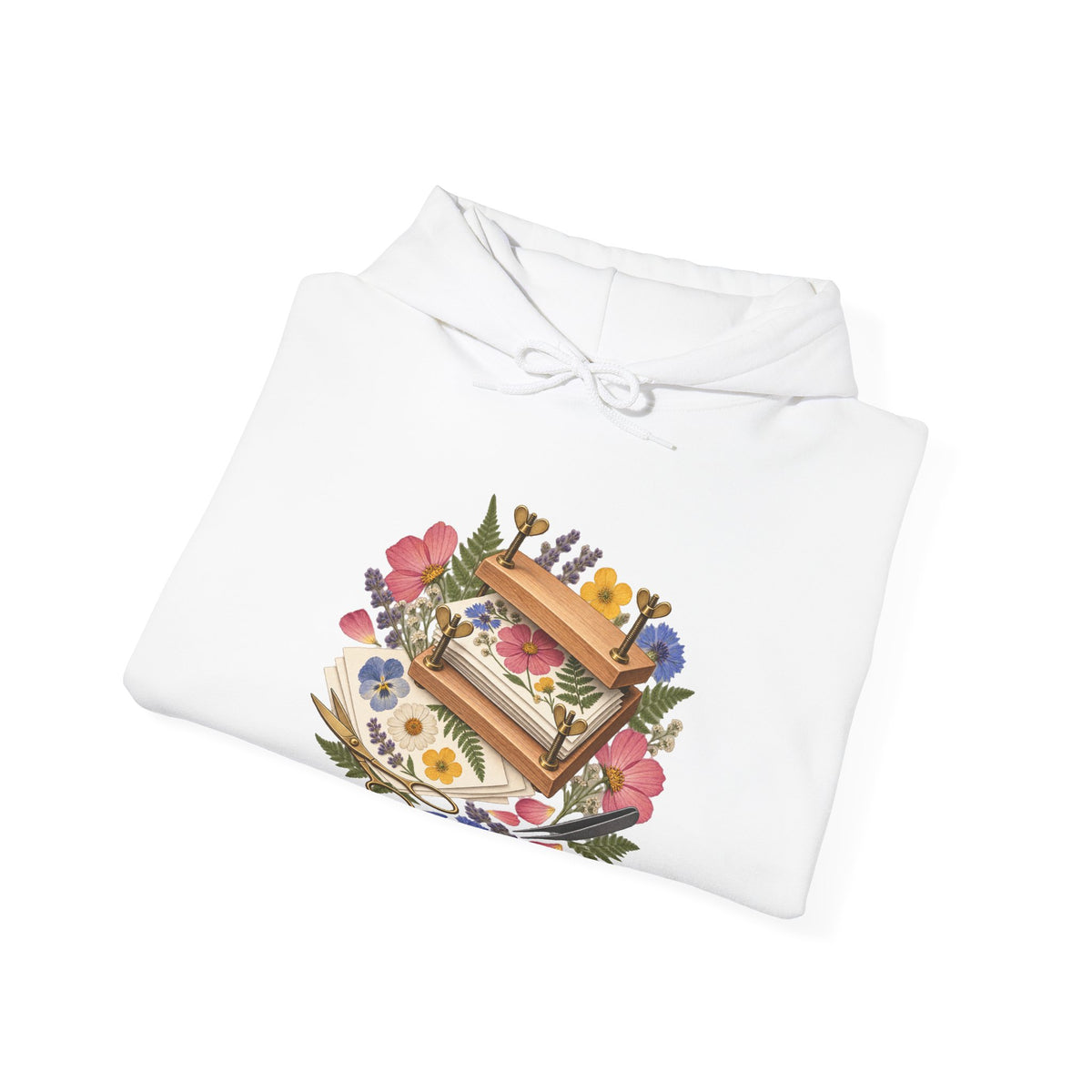 Botanical Flower Press Workshop Hoodie