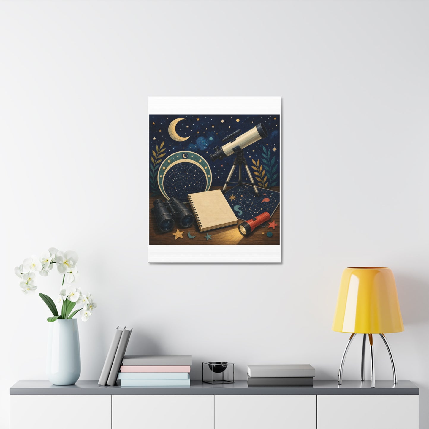 Classic Stargazing Astronomy Hobby Canvas Art