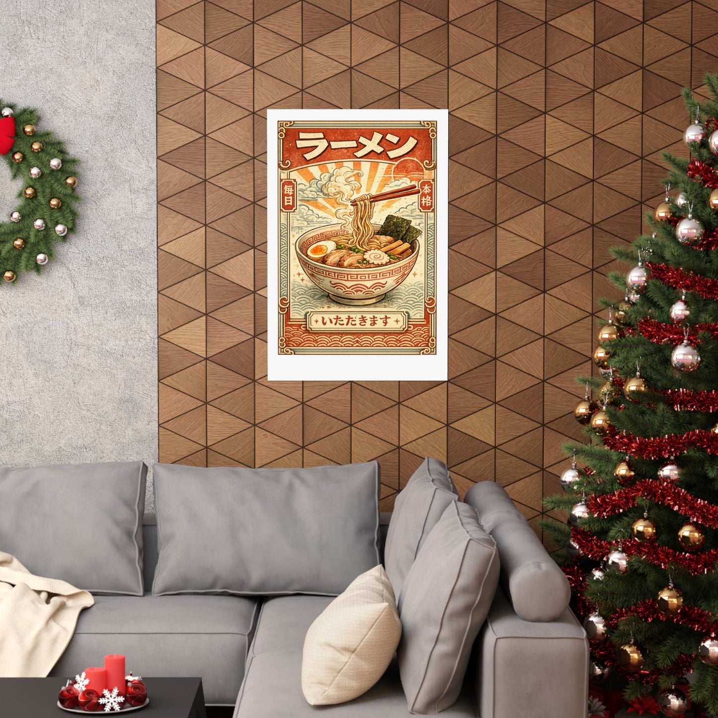 Vintage Ramen Bowl Japanese Food Art Poster