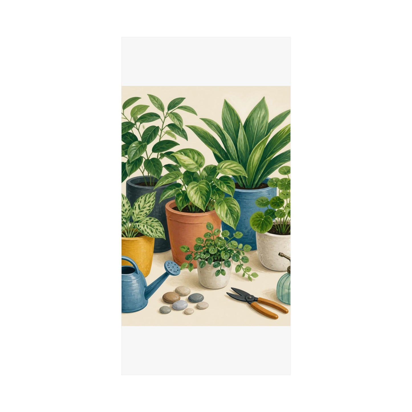 Calm Indoor Houseplant Collection Art Poster