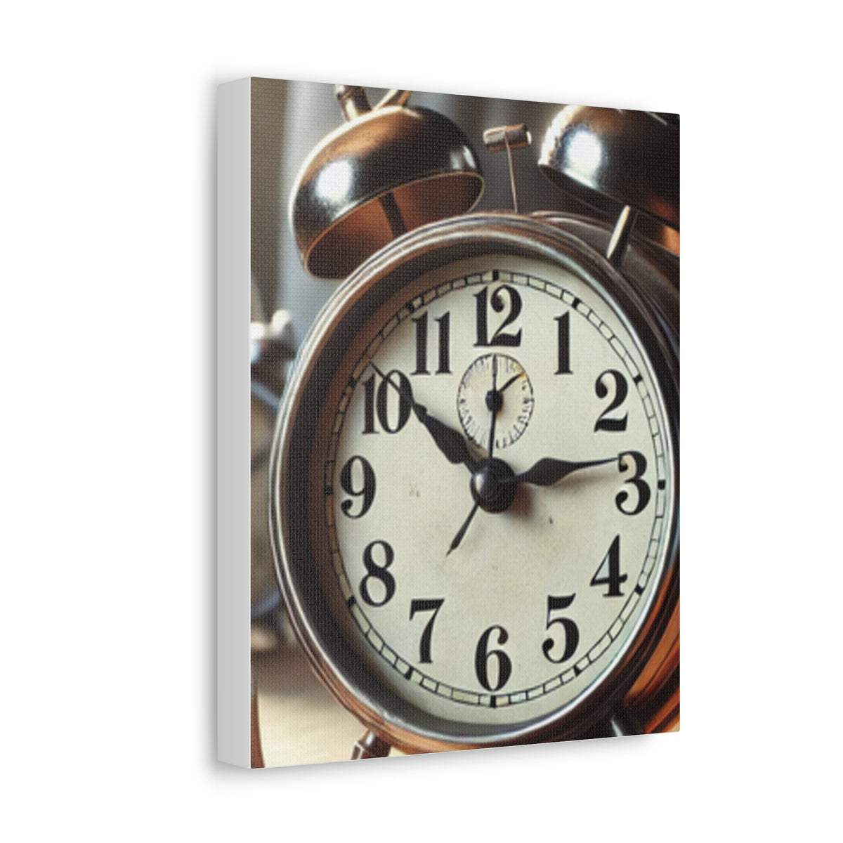 Vintage Alarm Clock Morning Routine Classic Clock Canvas Art