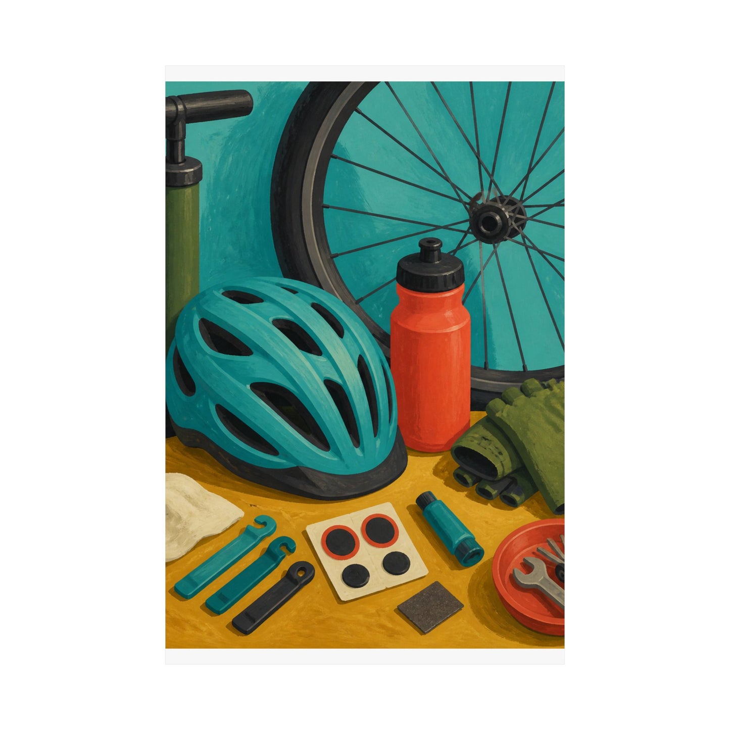 Everyday Bicycle Workshop Art Poster