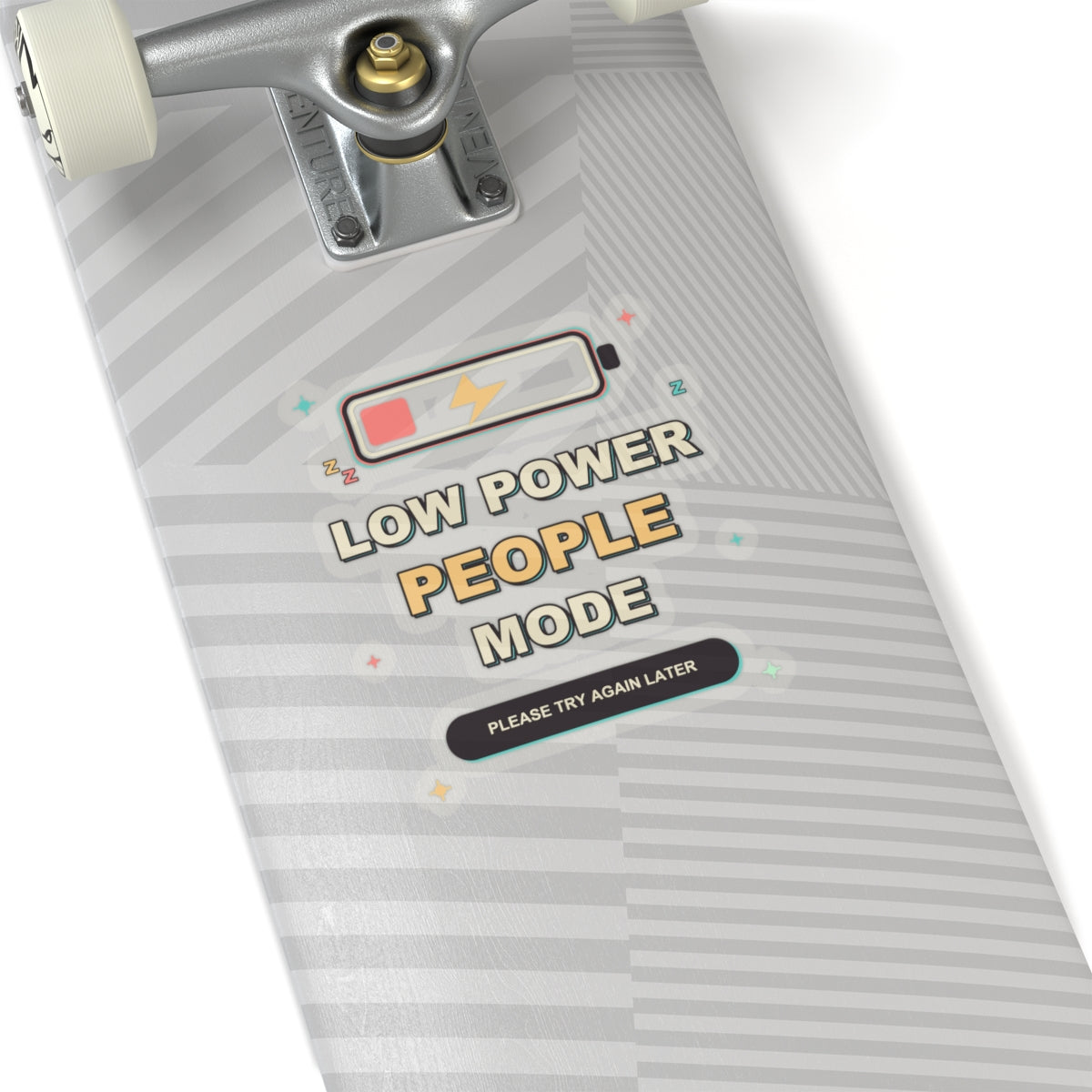 Low Power People Mode Funny Introvert Social Battery Sticker