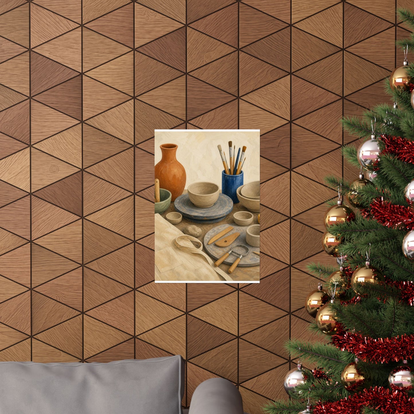 Colorful Pottery Studio Hobby Poster