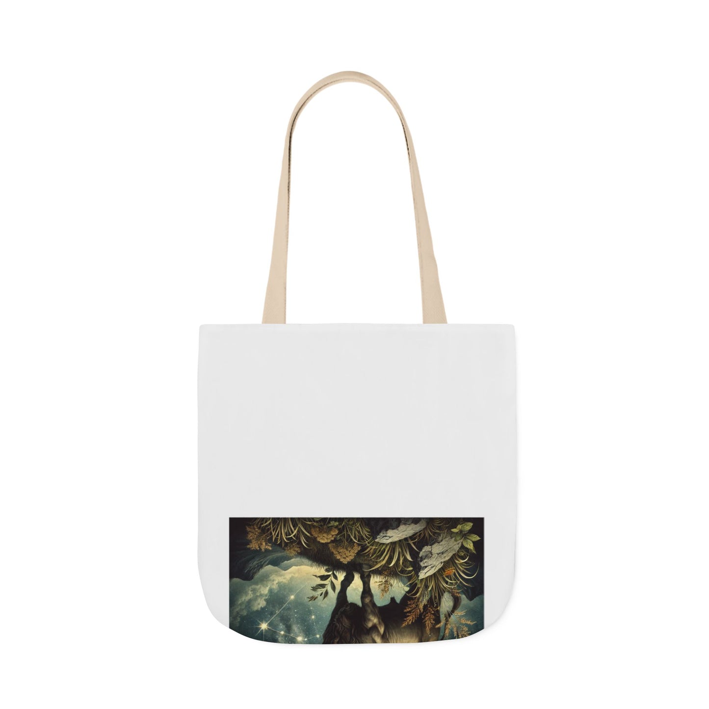 Taurus Bull Constellation Celestial Canvas Tote Bag