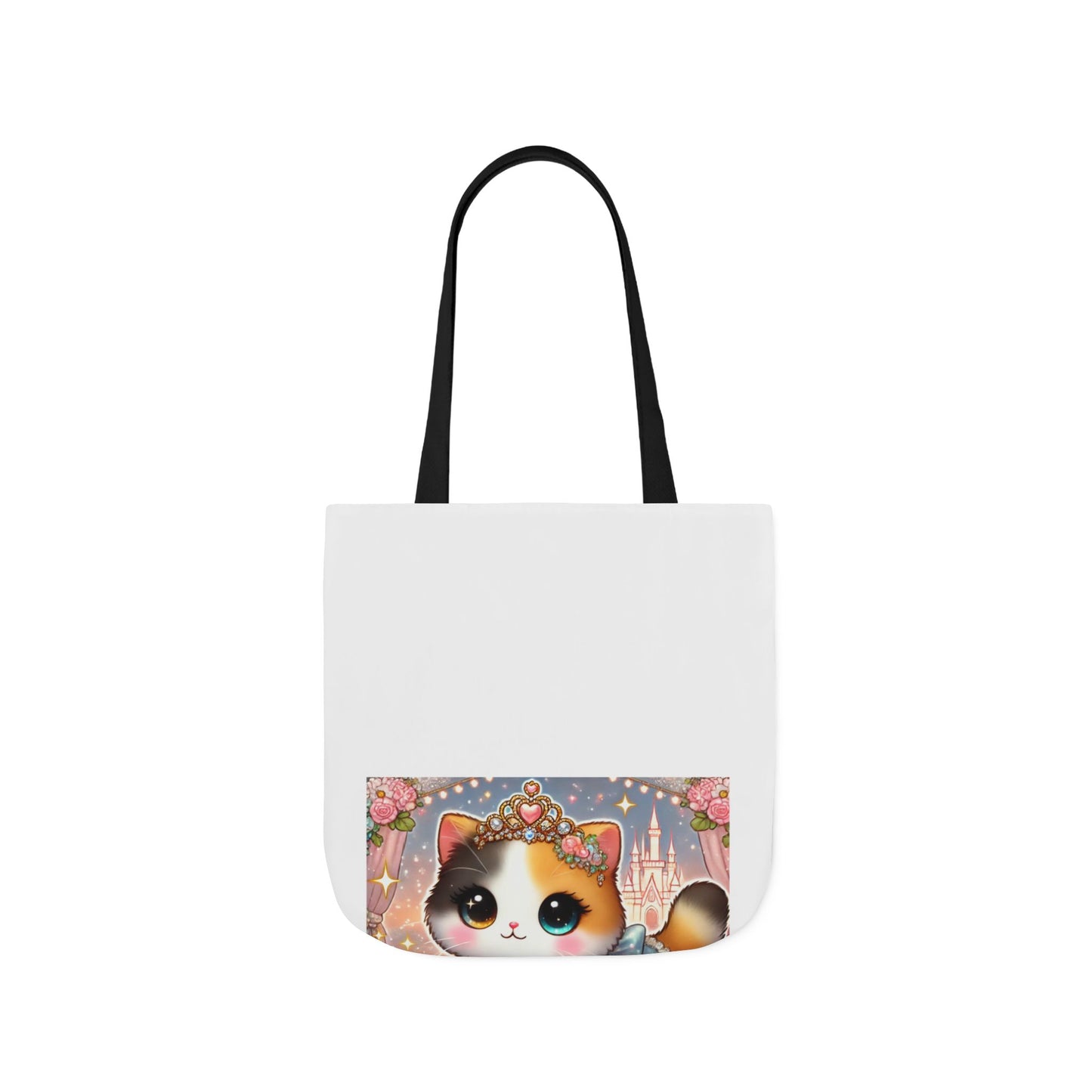 Pastel Princess Calico Cat Fantasy Canvas Tote Bag