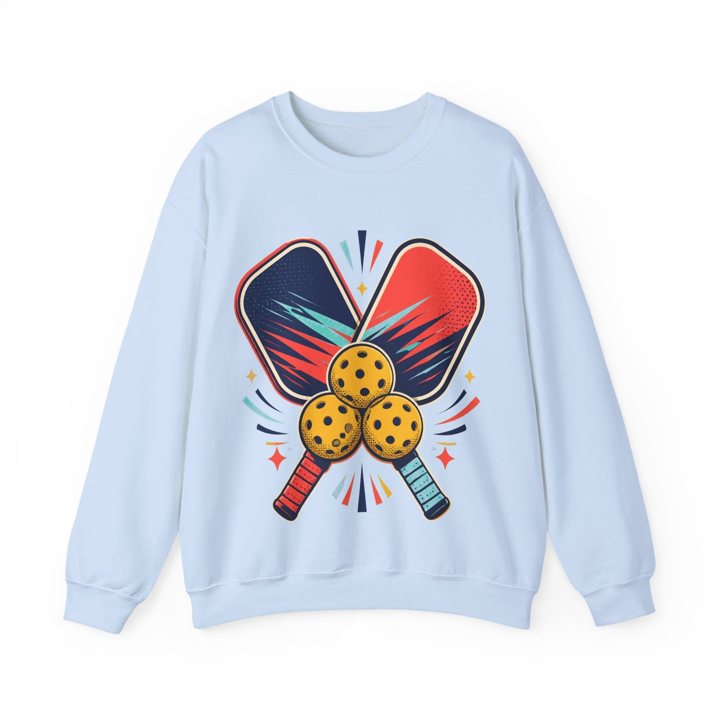 Retro Pickleball Paddles Recreational Sports Sweatshirt