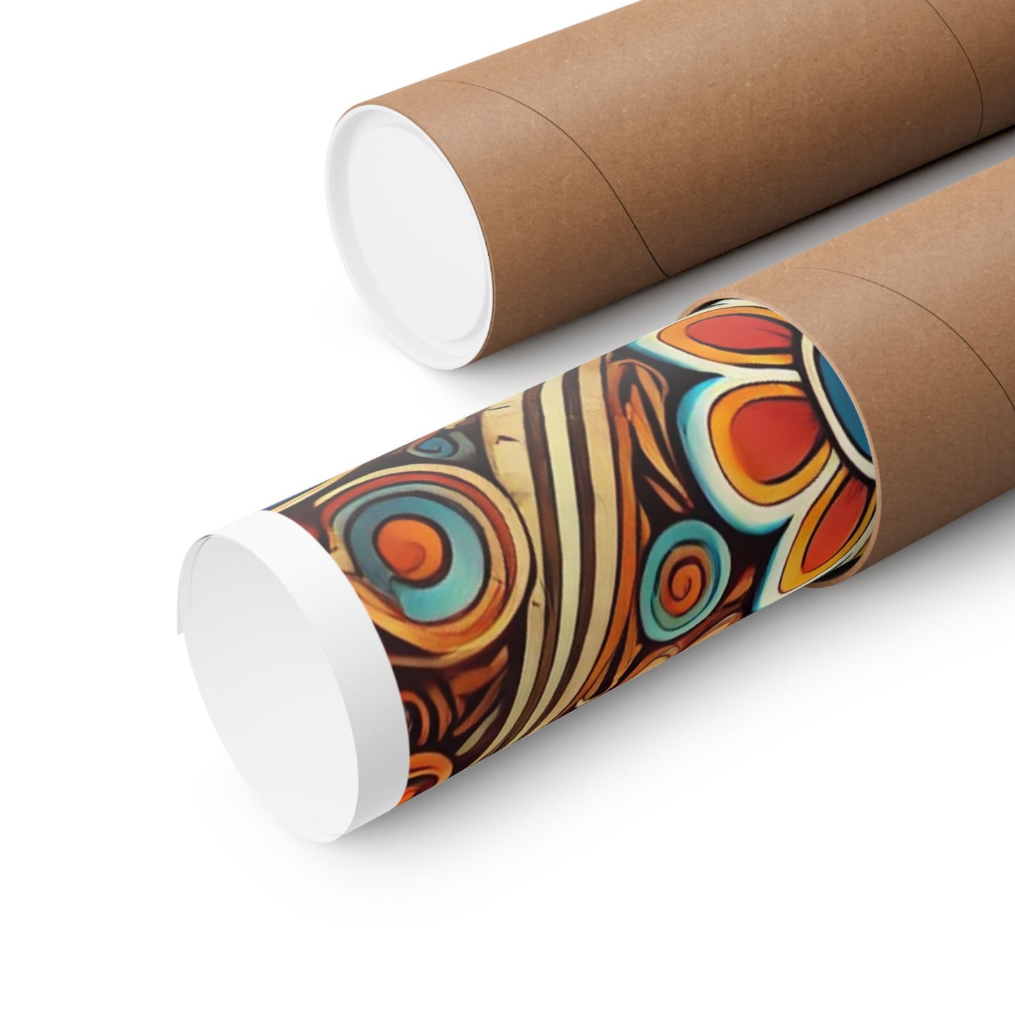 Ornate Abstract Floral Paisley Pattern Poster