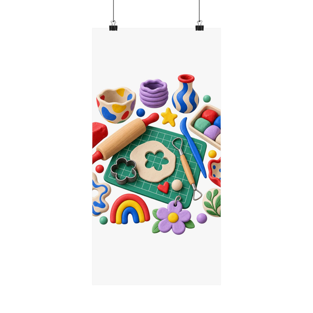 Miniature Clay Sculpting Workshop Poster