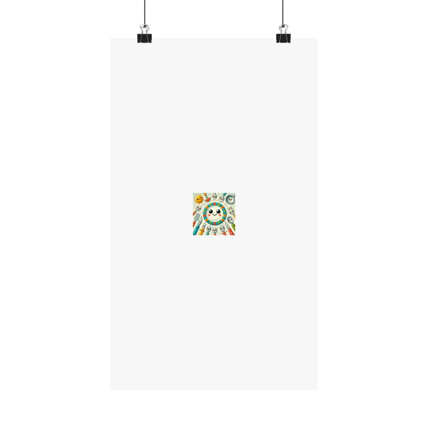 Happy Little Kitchen Club Kawaii Food Poster Kitchen Wall Art Decor