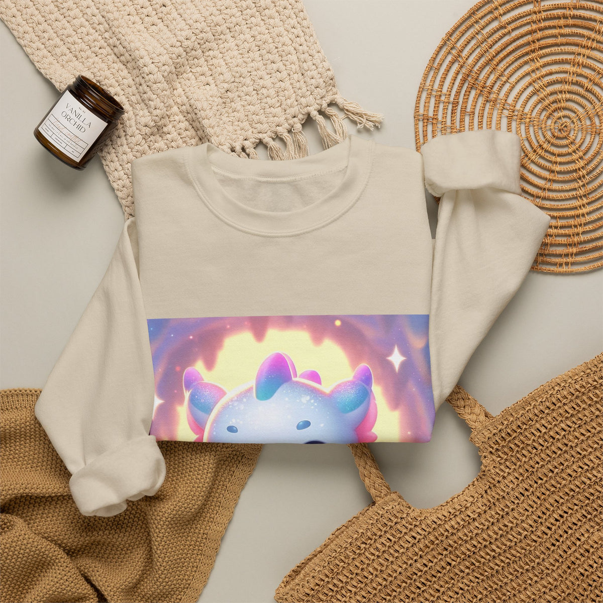 Pastel Treasure Dragon Kawaii Fantasy Sweatshirt