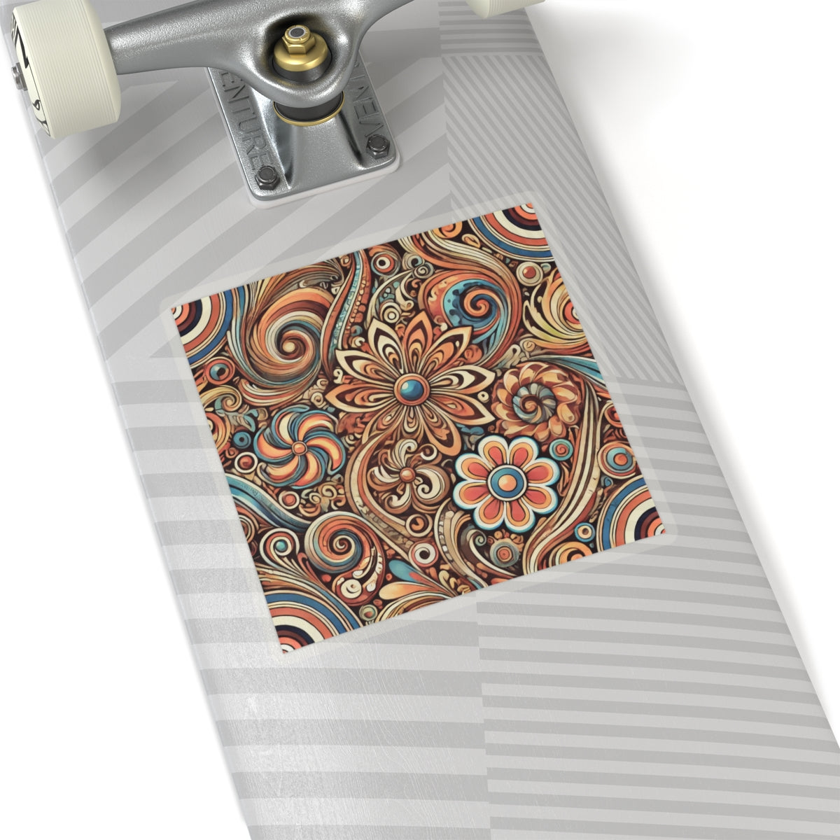 Ornate Abstract Floral Paisley Pattern Sticker