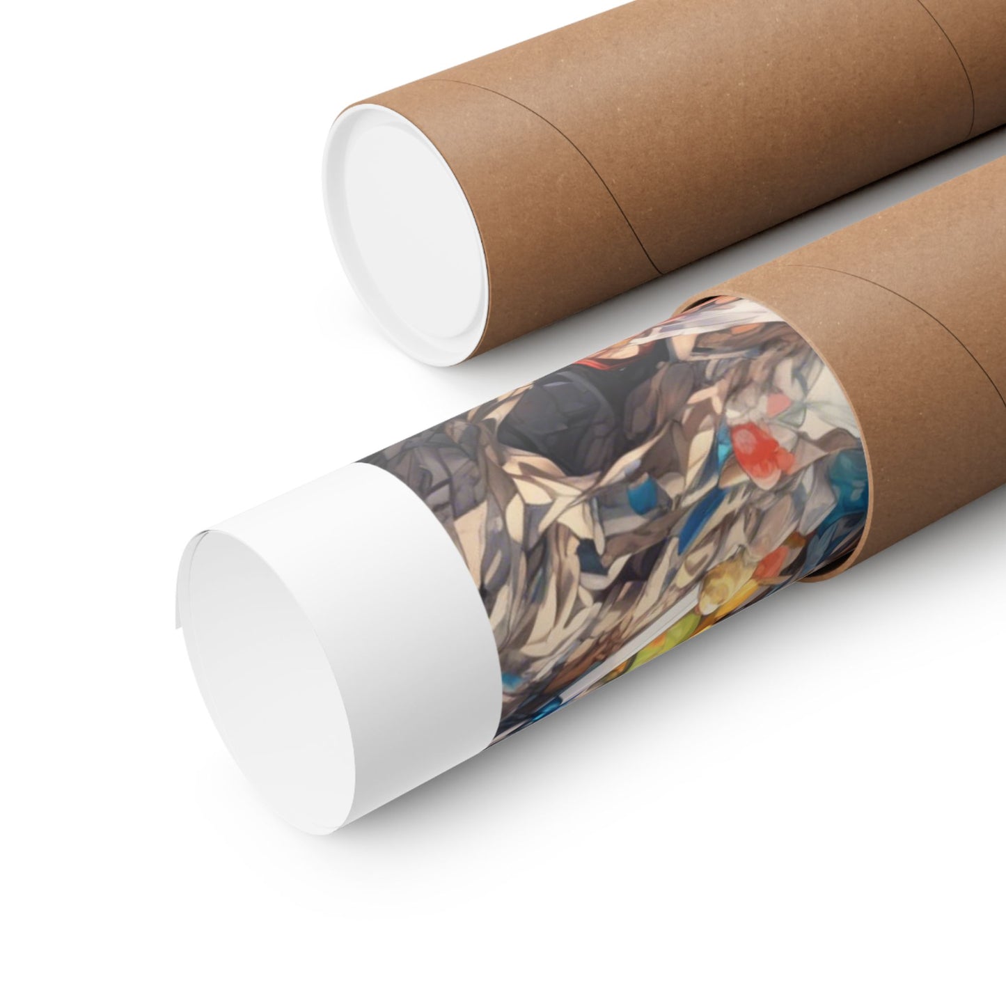 Recycling Rescue Anime Heroine Eco Street Art Poster