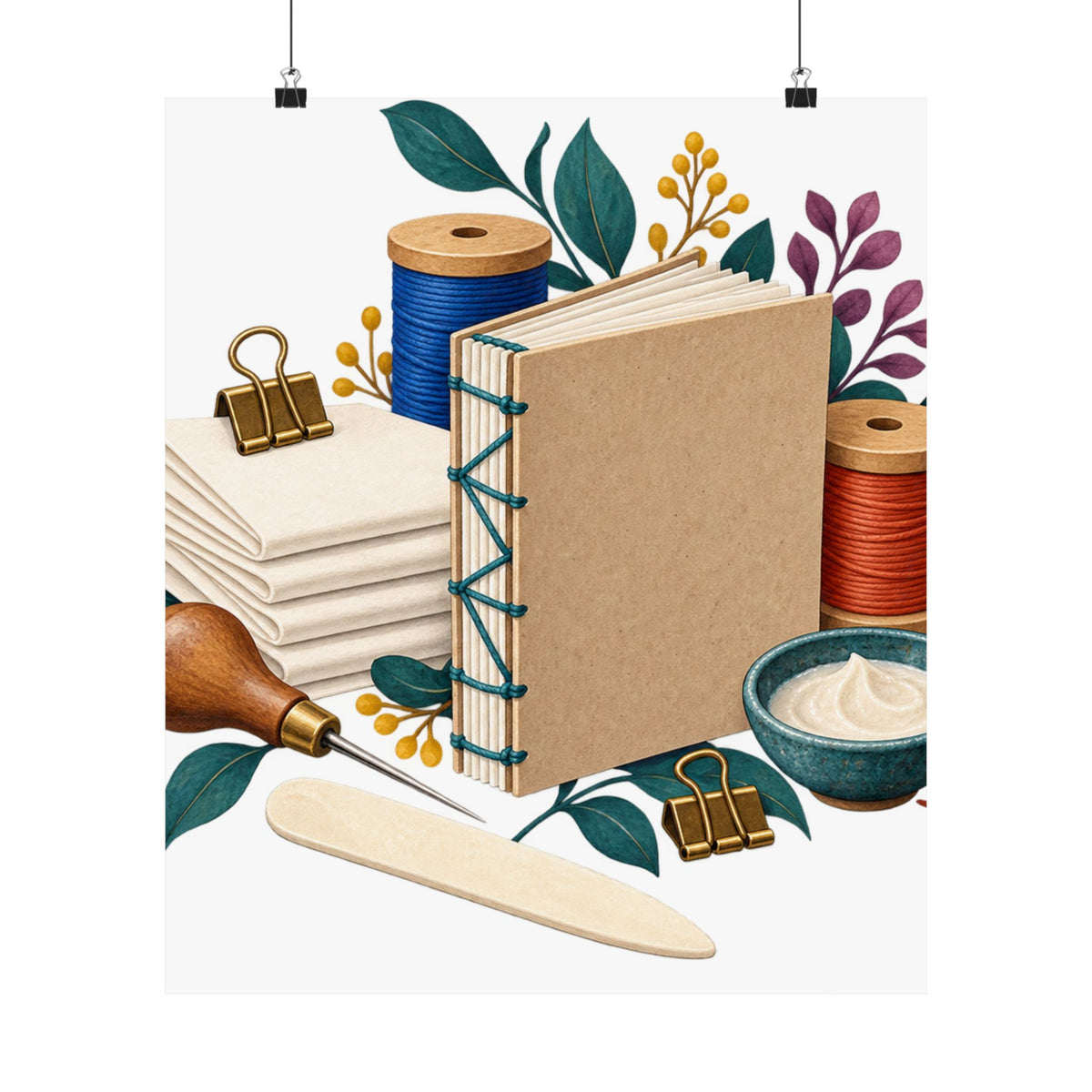 Hand Bookbinding Workshop Poster