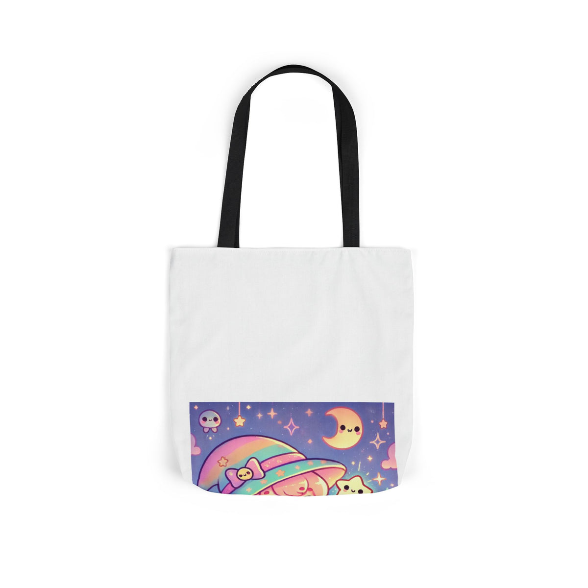 Kawaii Moon Wand Pastel Fantasy Art Canvas Tote Bag