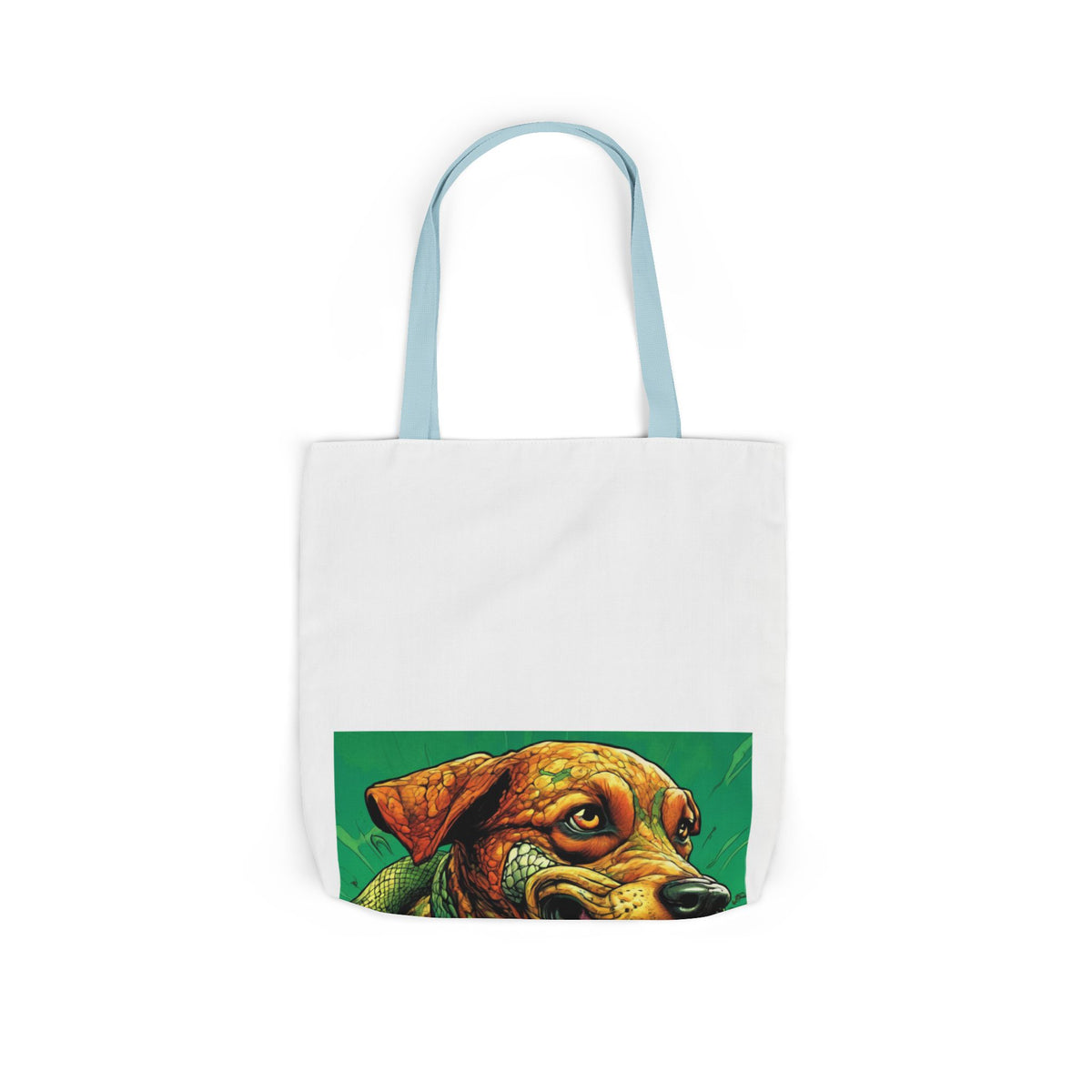 Serpent Guardian Dog Bold Fantasy Creature Tote Bag