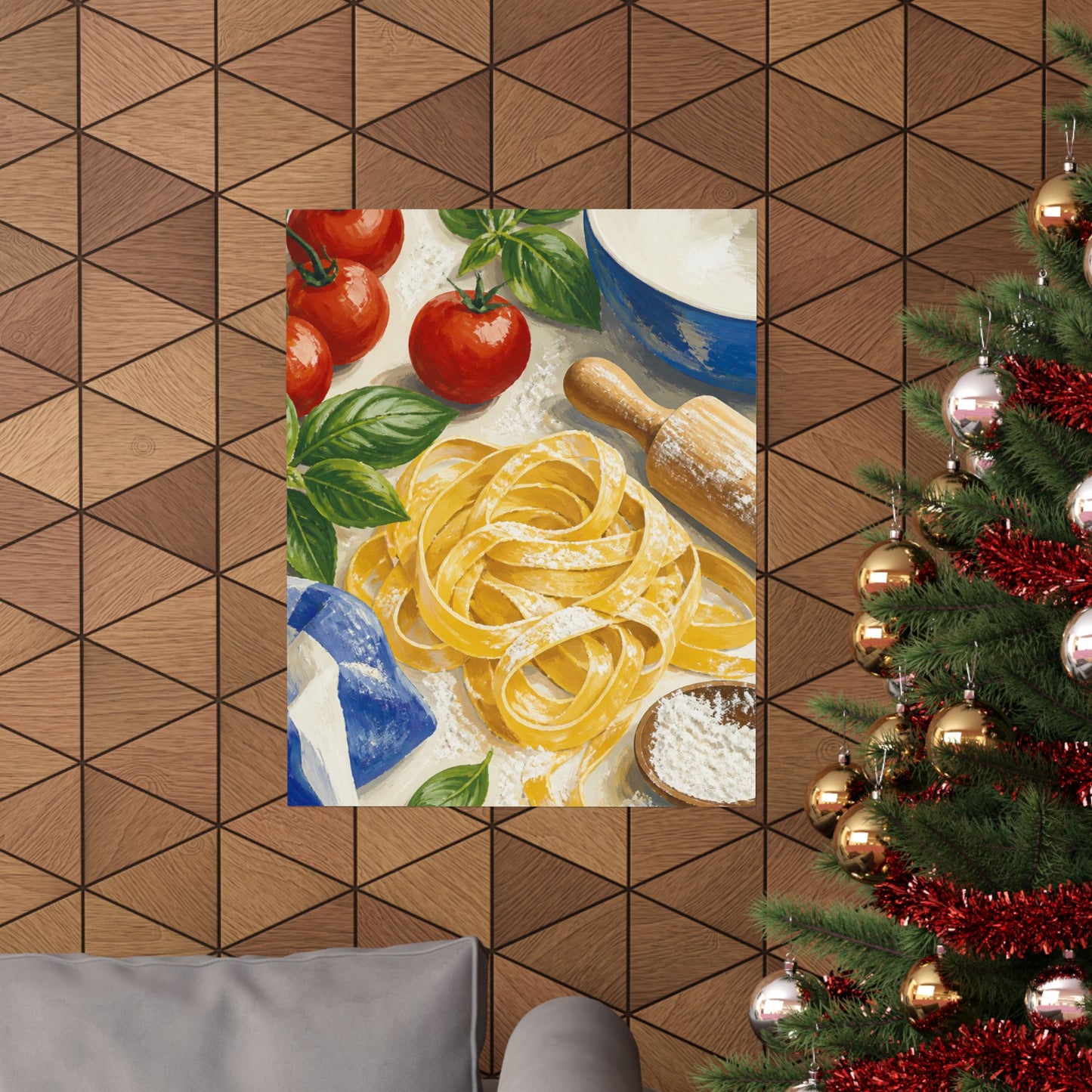 Fresh Pasta Making Kitchen Art Poster