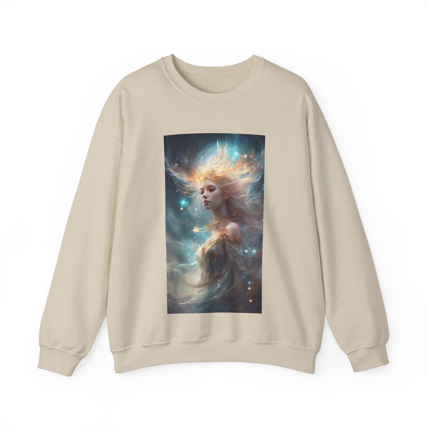 Solar Celestial Spirit Fantasy Portrait Sweatshirt
