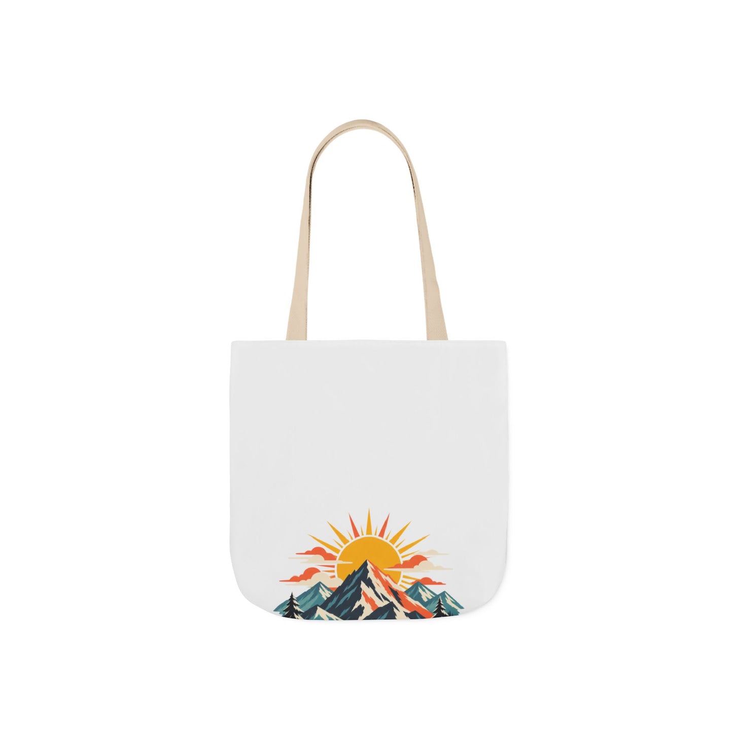 Alpine Sunrise River Mountain Adventure Tote Bag