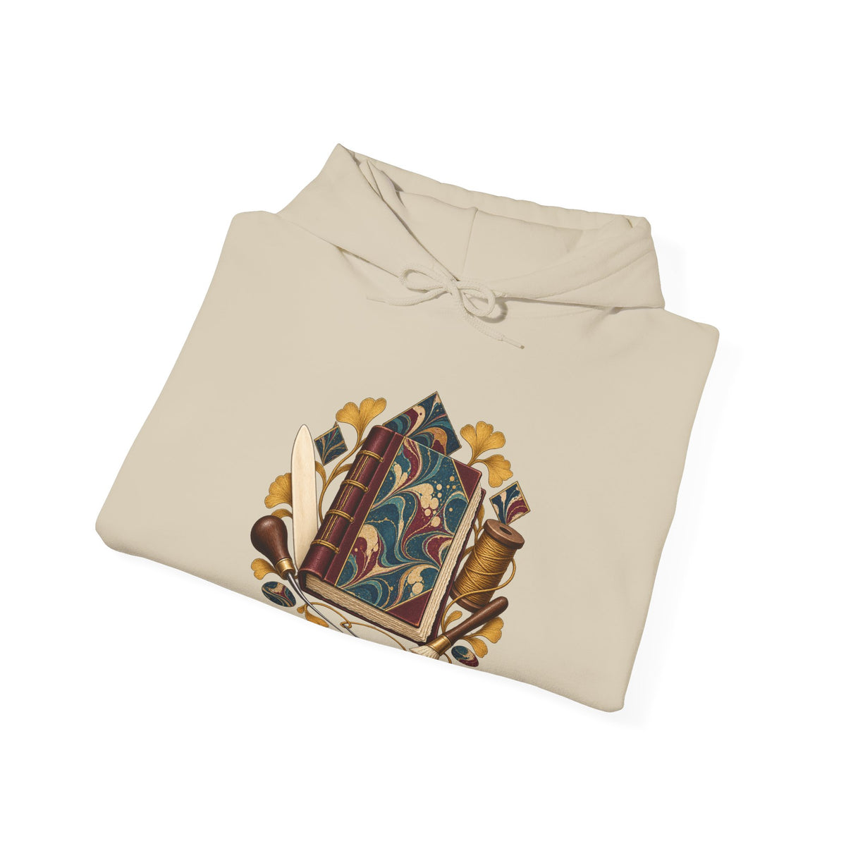 Traditional Marbled Bookbinding Workshop Hoodie