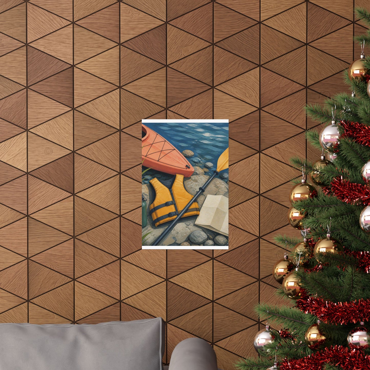 Calm Kayaking Adventure Art Poster
