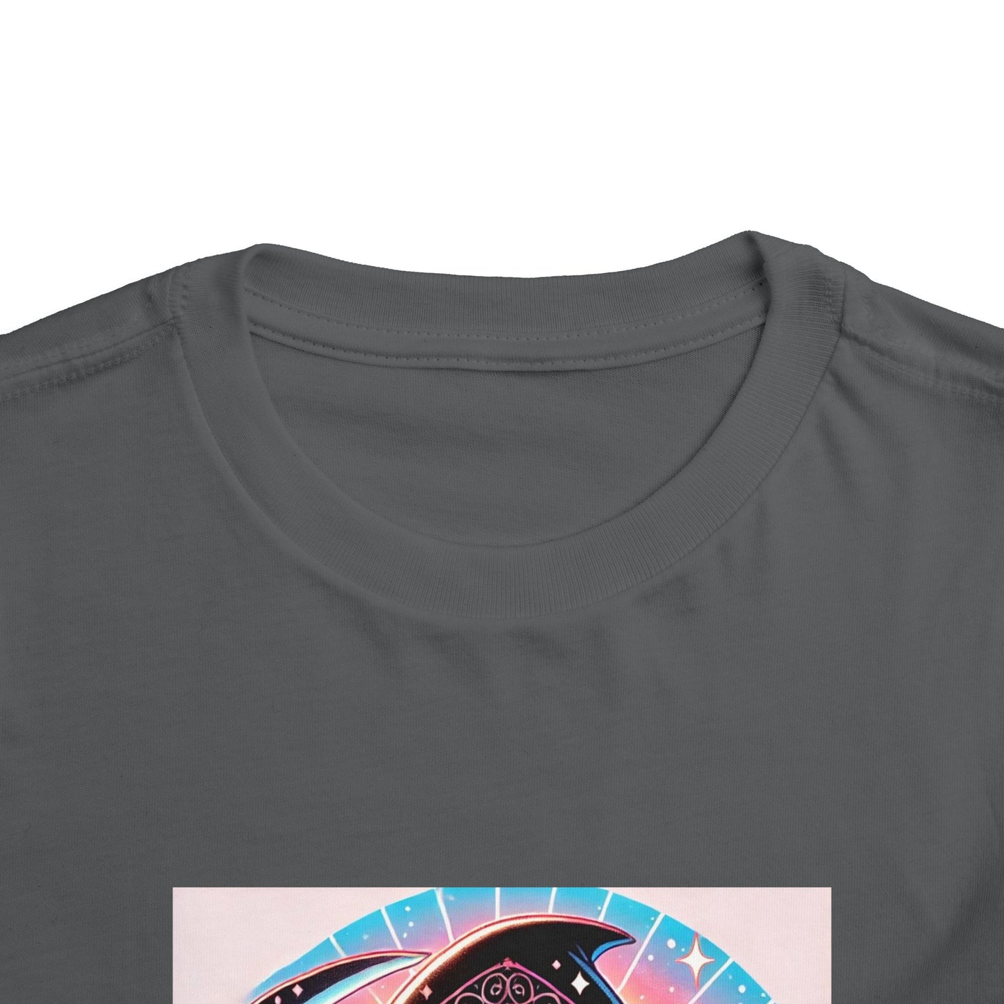 Grim Reaper with Ice Cream Kawaii Anime Toddler Tee - Adorable Short Sleeve Shirt for Kids - Fun & Stylish Gift Idea!