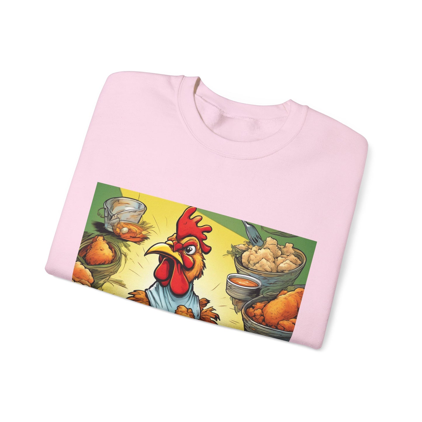 Funny Chicken Fried Food Comfort Food Art Sweatshirt