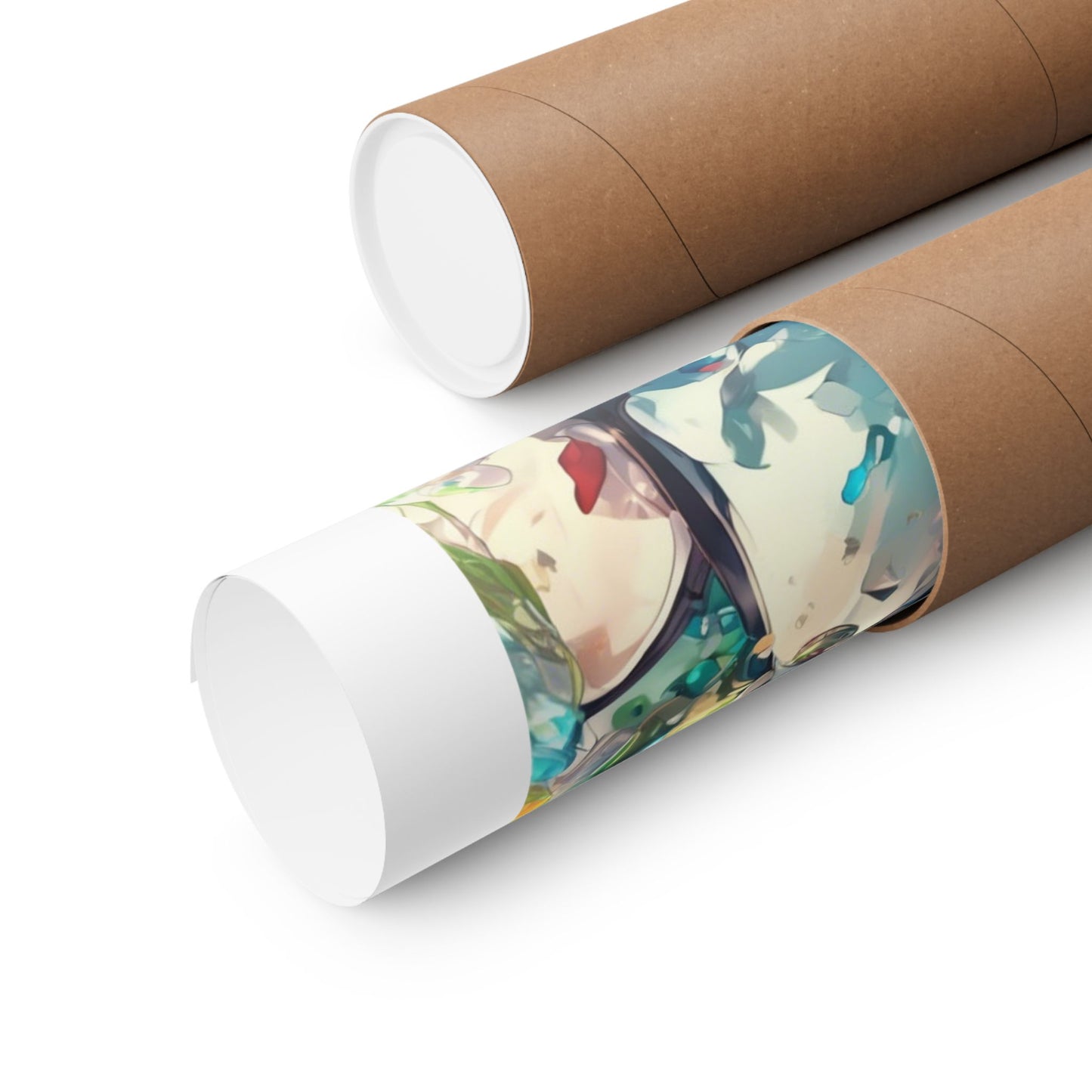 Crystal Bottle Anime Portrait Colorful Wall Poster
