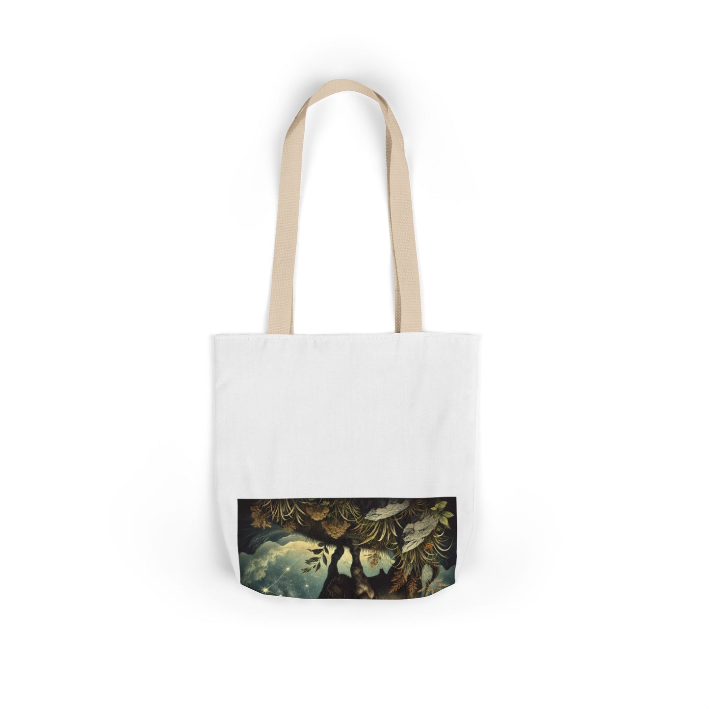 Taurus Bull Constellation Celestial Canvas Tote Bag