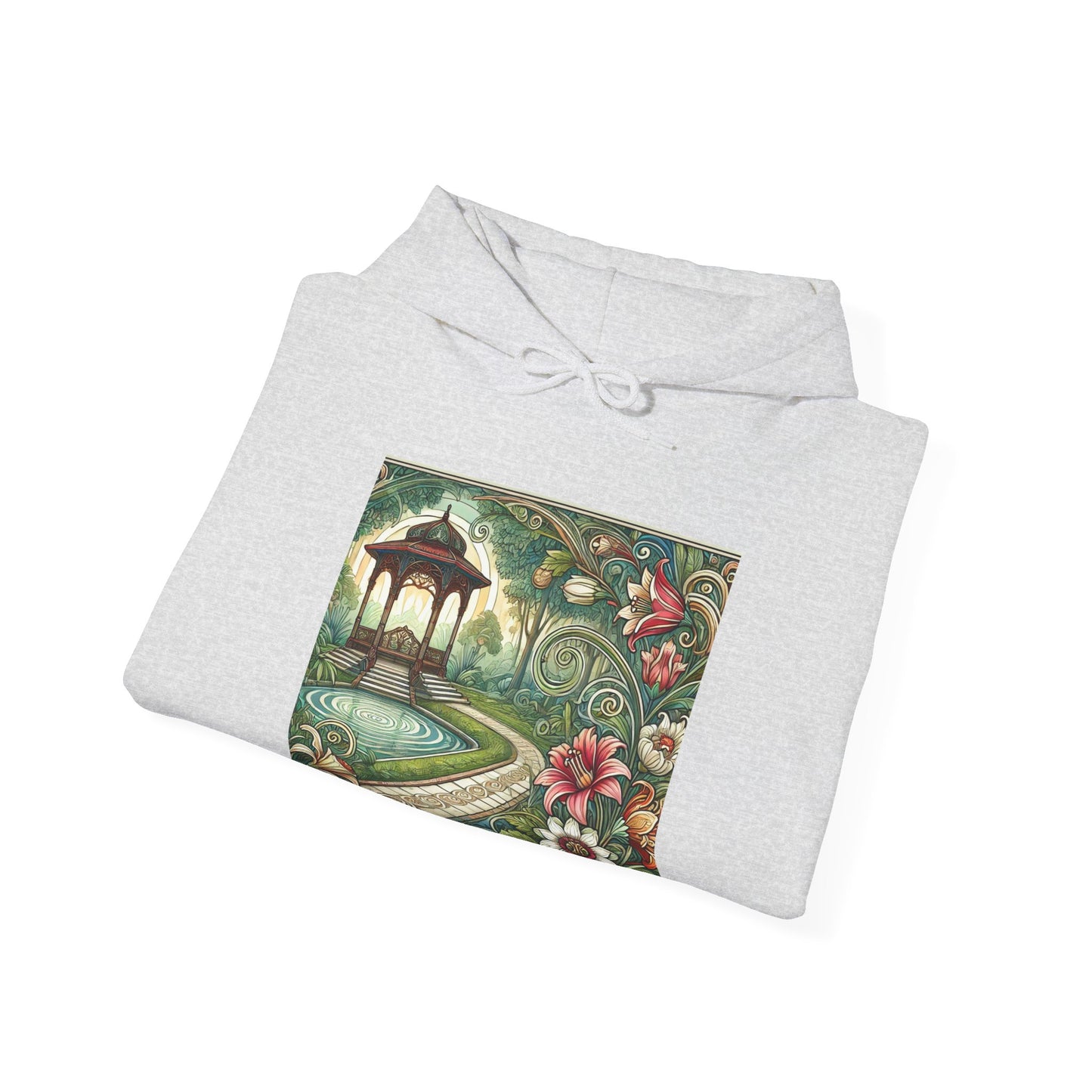 Botanical Gazebo Garden Art Nouveau Hoodie