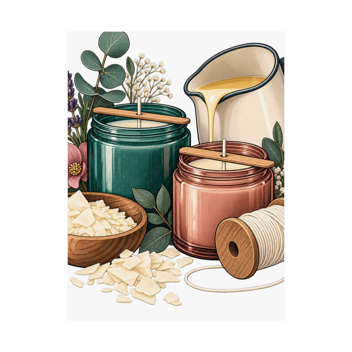 Artisan Candle Making Workshop Poster