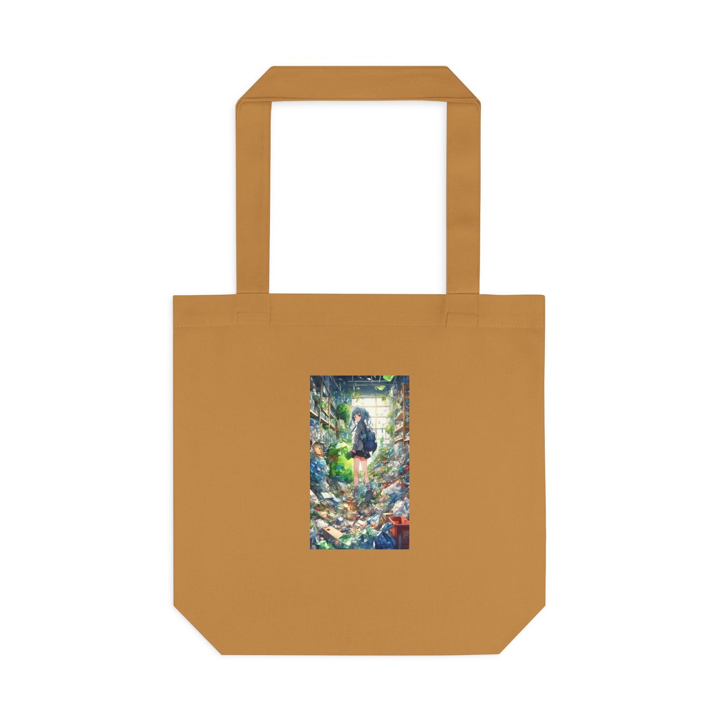 Green Recycling Alley Anime Girl Reusable Eco Tote Bag