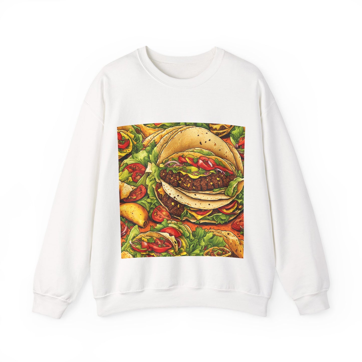 Stacked Taco Fiesta Foodie Gift Art Sweatshirt