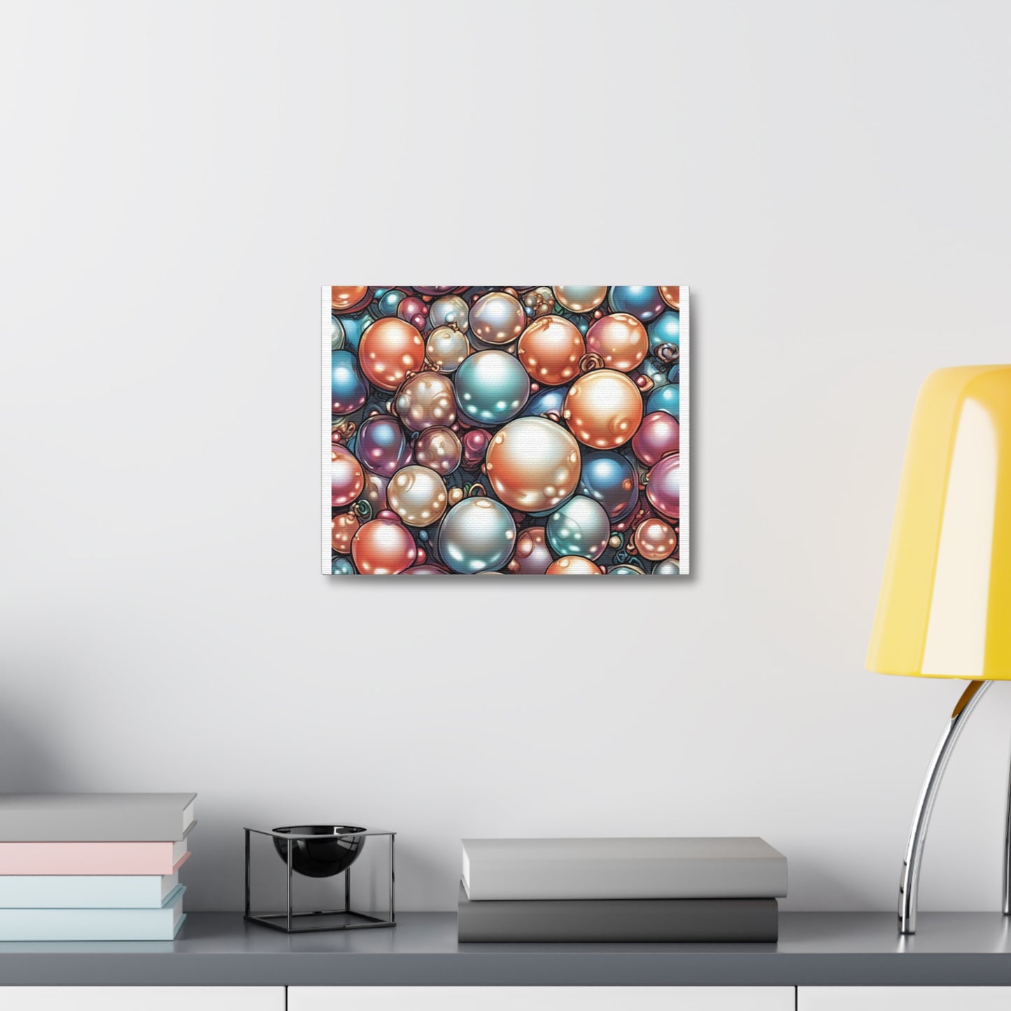 Glossy Orb Marble Abstract Gift Art Canvas